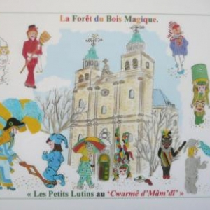 Marie MORAY Tous les masques reunis devant la Cathedrale Marie MORAY Tous les masques reunis devant la Cathedrale