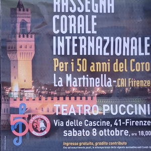 L'affiche du concert de "La Martinella" ( photo F. Detry ) L'affiche du concert de "a Martinella" ( photo F. Detry )