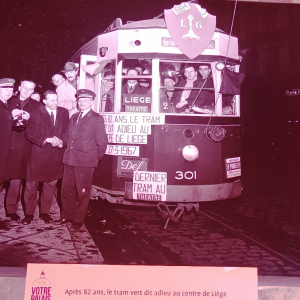 Le tram à Liège ( photo : F. Detry )