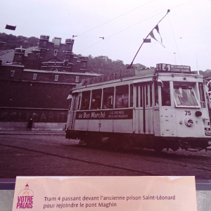 Le tram à Liège ( photo : F. Detry )