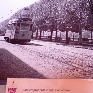 Le tram à Liège ( photo : F. Detry )