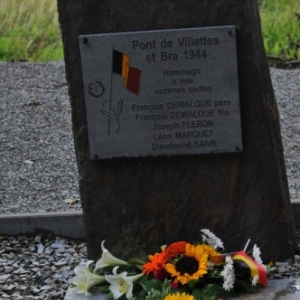Nouvelle pierre dediee aux victimes civiles inauguree a Bra