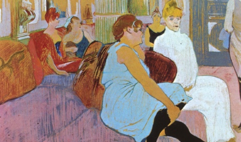 Salon de la rue des Moulins (pastel) Salon de la rue des Moulins (pastel)