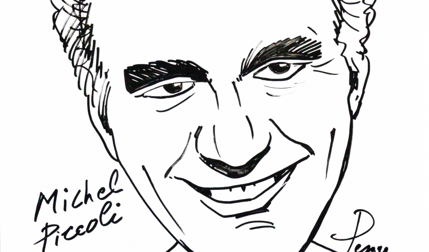 Michel Piccoli_caricature Michel Piccoli_caricature