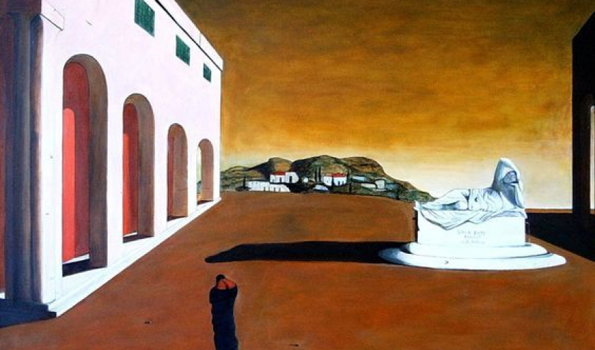 « La Mélancolie d’une belle Journée » (Giorgio De Chirico/1913) © « MRBAB »