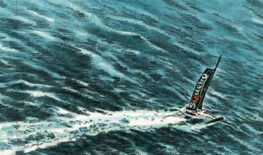 Seul en mer/Page 38 © Renaud Garreta & Alexandre Chenet/Ed. "Dargaud"/2020