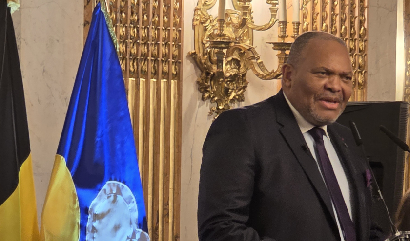 Bertin Mampaka Mankamba, président du Parlement bruxellois © Photo : Fabien Sebo