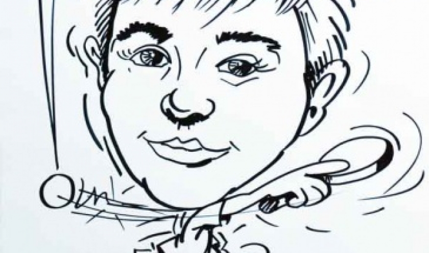 Caricature tennis de table