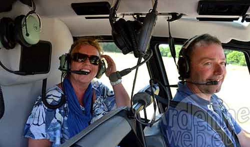 vol en helicoptere Barvaux Durbuy