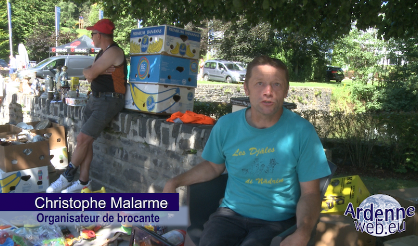 Christophe Malarme organisateur de brocante