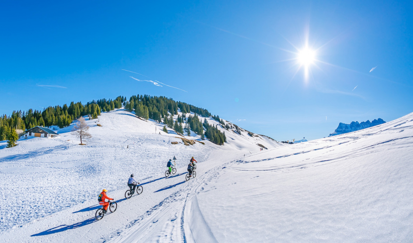 VTT sur neige- Châtel ©S.Cochard
