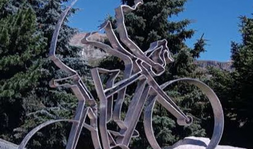 Fausto Coppi et Sestrières ( photo F.Detry )