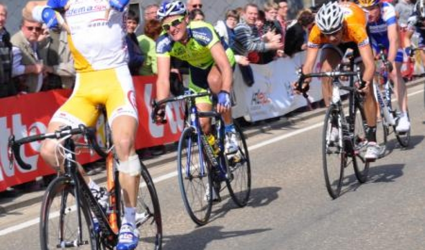 Antoine Demoitie, victorieux de la derniere etape Lierneux - Lierneux.