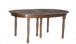 table ovale en chene massif