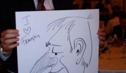 Caricature, chercheur,bruxelles, 300046